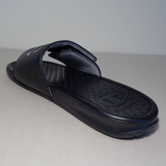 Champion Size 12 M LOGO SLIDE Black Sandals New Men's Shoes - Picture 8 of 15